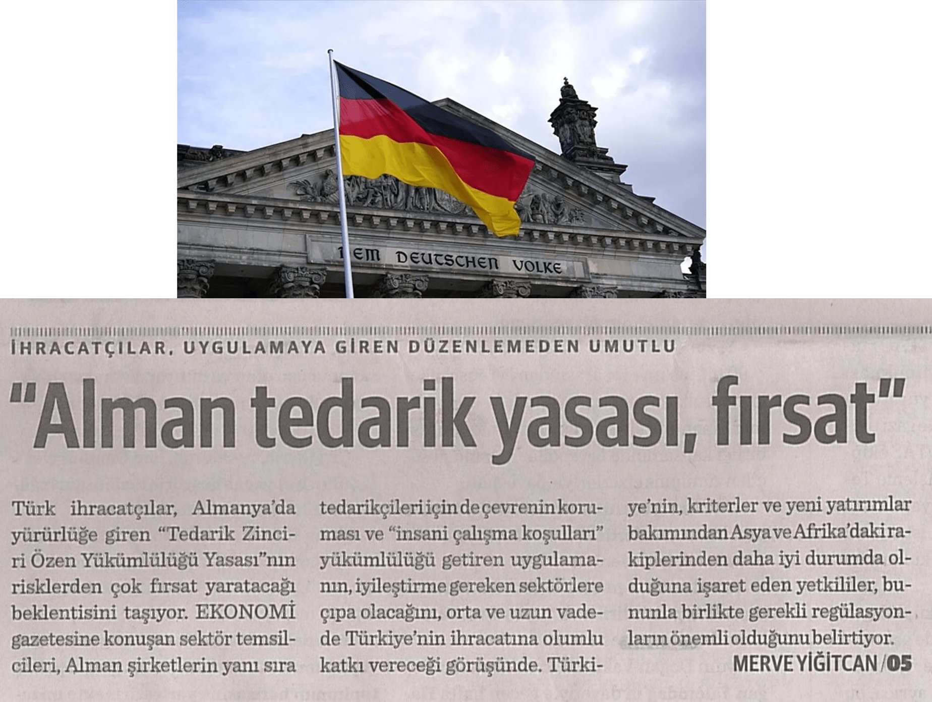 Almanya'nın Tedarikçi Yasası Türkiye'ye Fırsat Kapısı Açacak 